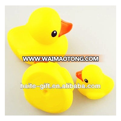 yellow soft rubber toy duck