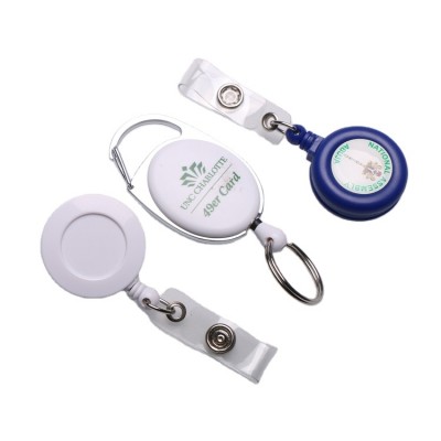 Factory Custom Plastic Retractable Badge Reel Holders for ID Card Holder