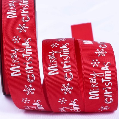 25mm Christmas ribbon ribbon ribbon flowers gift wrap Christmas ribbon