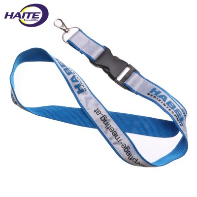 Polyester Id Card Ribbon Satin Lanyard 30mm Neck Strap