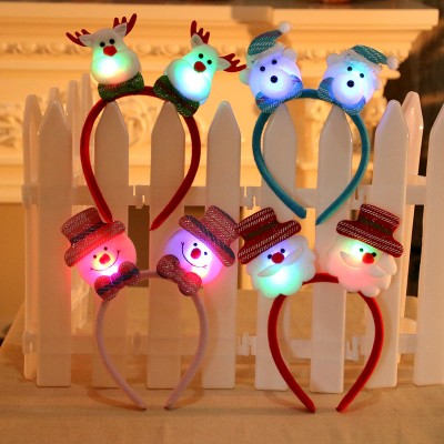 Christmas hair band Christmas lights single hair band headdresses Christmas decorations Christmas presents