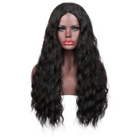 Hot style new women's fashion wig cover long curly hair