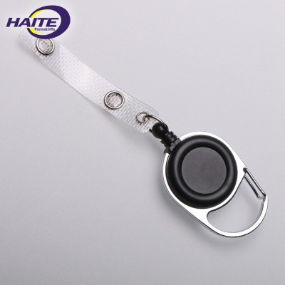 High Quality Custom Retractable Plastic Badge Reel Customized Design Printed Logo Alligator Clip Key Chain