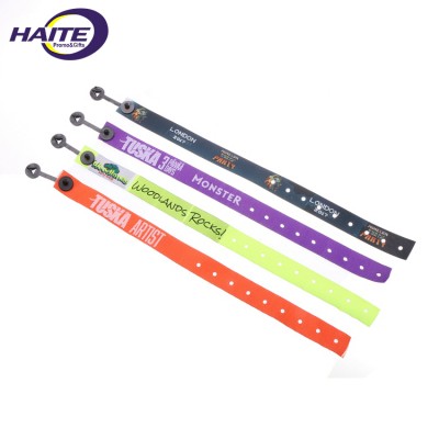 Wholesale promotional custom polyester wristband woven wristband nylon bracelet music event