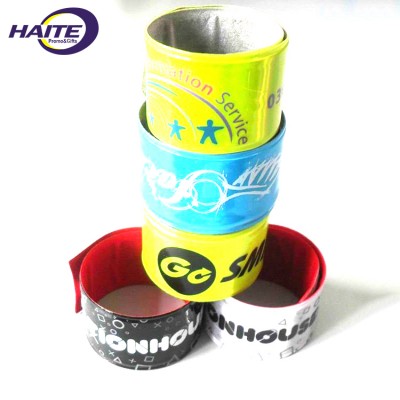 Metal Kid Plastic Cheap Custom Reflect Slap Bracelet